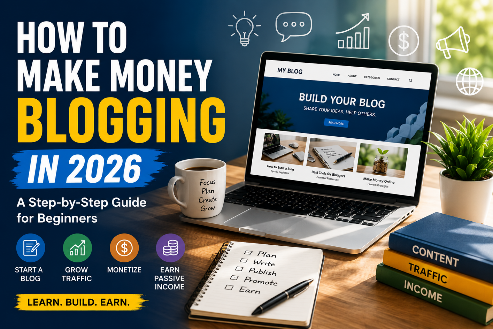 How to Make Money Blogging in 2026: A Beginner’s Step-by-Step Guide